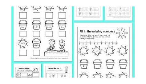 Free Summer Kindergarten Math Worksheets | Kindergarten math worksheets