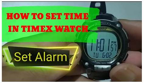 How to set time in timex watch. Alarm set in timex watch. - YouTube