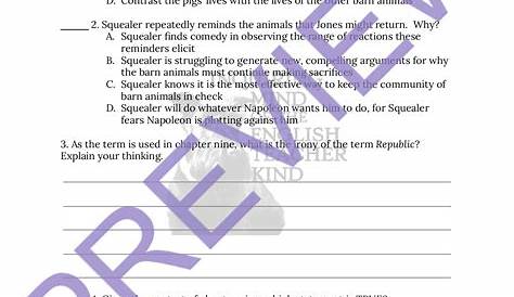 Animal Farm Chapter 9 Close Reading Worksheet | Teaching Resources