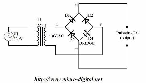 full wave bridge rectifier schematic
