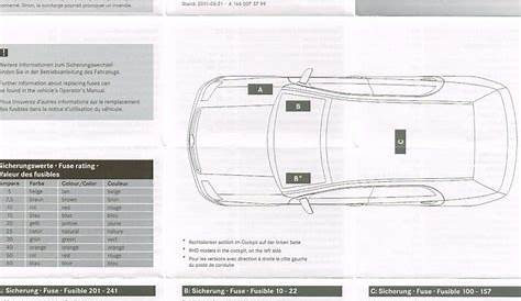 mercedes gl450 fuse diagram