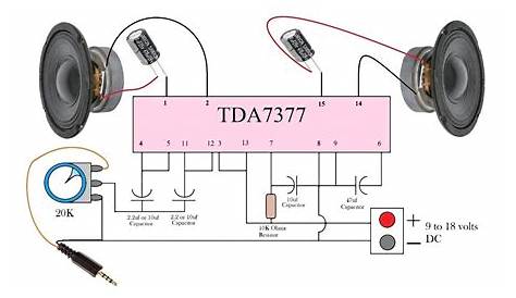 Tda7377 Amplifier Circuit Diagram