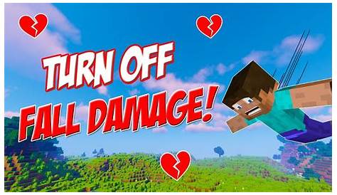 How to turn off Fall Damage in Minecraft - YouTube