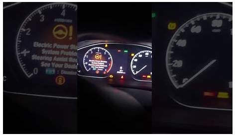 2018 Honda Accord warning light error - YouTube