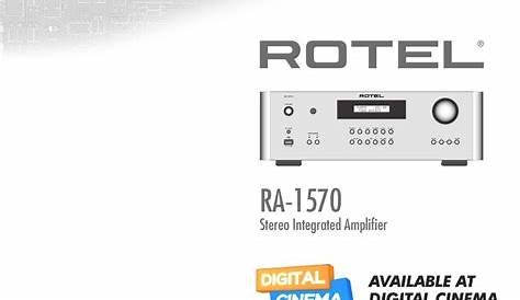 rotel rc 1570 owner's manual