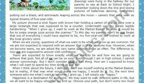 when i grow up worksheet