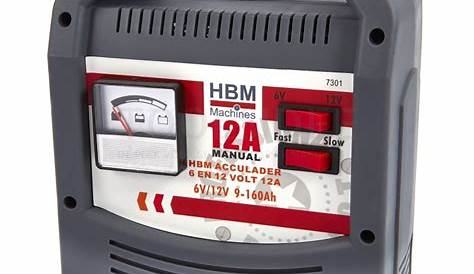 HBM battery charger 6 and 12 volt 12a - toolsidee.co.uk