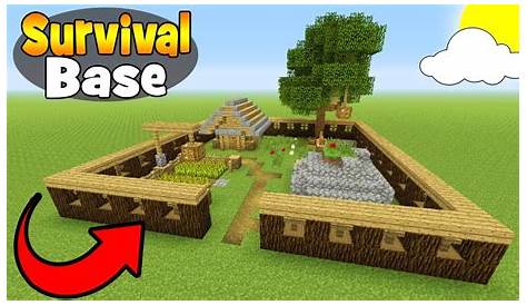 Minecraft Tutorial: How To Make A Small Survival Base "Survival Base