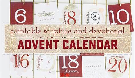How to Make a Beautiful and Meaningful Printable Advent Calendar