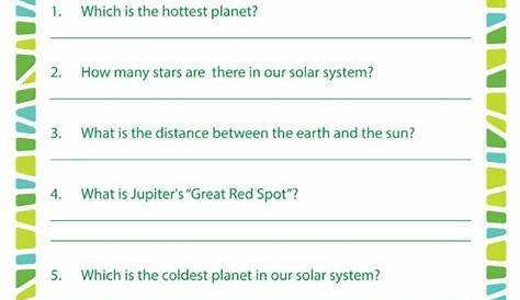 science worksheets grade 6