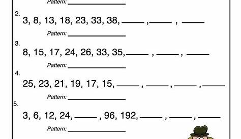 Find the Number Pattern Worksheet • Have Fun Teaching