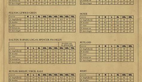 full tilt size chart