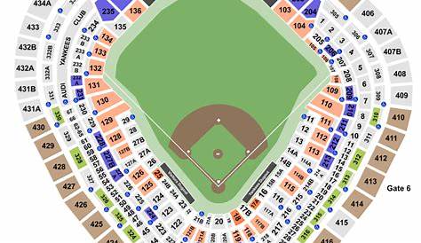 yankees seating chart view