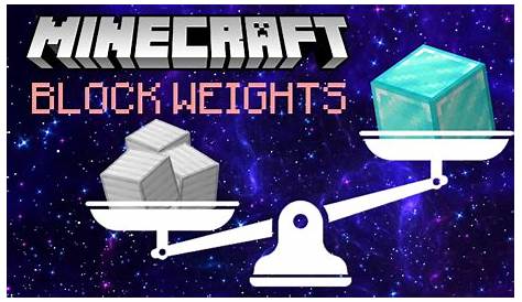 🧱 Minecraft Block Weight Comparison 🧱 - YouTube