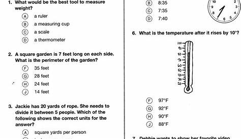 Out In Left Field: Math problems of the week: 3rd grade assessment