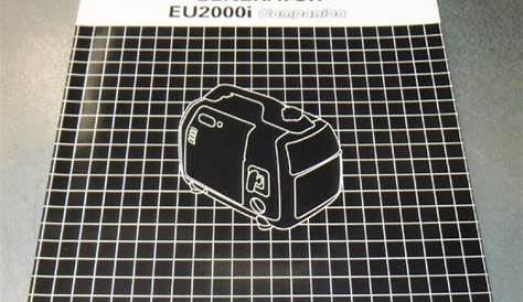 eu2000i honda generator manual