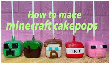 how to make minecraft cake pops