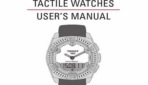 tissot t touch manual