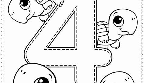 Number Coloring Worksheets for Kindergarten | Coloring Pages Gallery