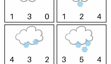 Winter Math Worksheets For Preschoolers