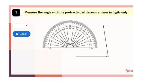 measuring with a protractor worksheet