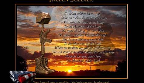 Fallen Soldier | Poem for the Fallen Soldier over a sunset. … | Flickr