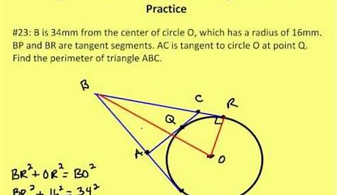 tangent lines practice quizlet