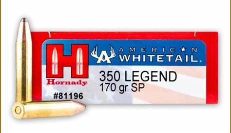 Hornady - 350 Legend - 170 Gr - American Whitetail - Soft Point - 20ct