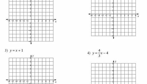 matching linear graphs to equations worksheet