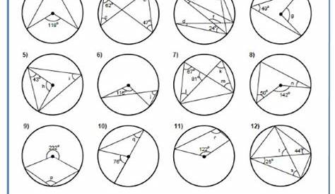 ️Circle Geometry Worksheets And Answers Free Download| Goodimg.co