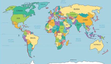 4 Best Images of Simple World Map Printable - Simple World Map with