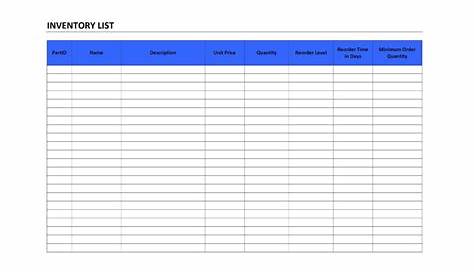 Inventory Spreadsheet Template Free — db-excel.com