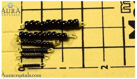 Seed Bead Size Comparison - YouTube