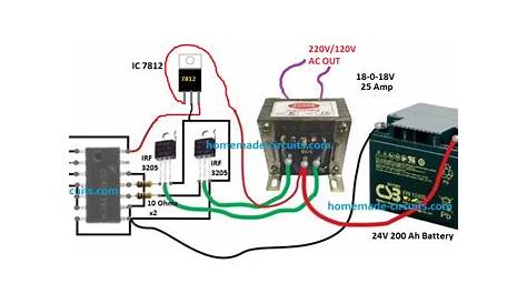 simple inverter circuit diagram - IOT Wiring Diagram