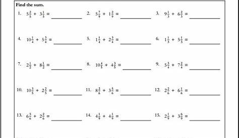 maths worksheet for class 5