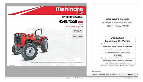 Mahindra 16 Series 3016 Gear & HST Tractor Parts Catalogue