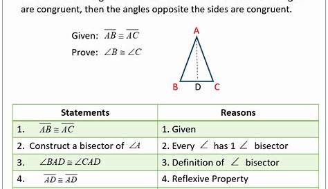 geometric proofs worksheets with answers