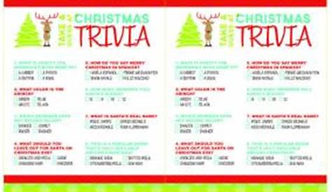 Free Printable Christmas Trivia Games - 24/7 Moms