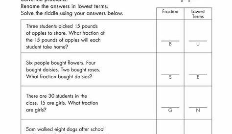 multiplying fractions word problems worksheet