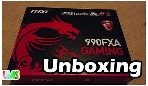 Msi 990FXA Gaming Motherboard Unboxing - YouTube