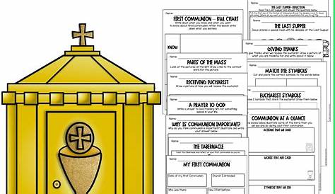 Free Printable First Communion Worksheets