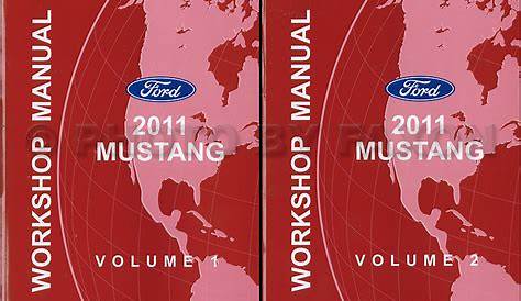 2011 Ford Mustang Repair Shop Manual Original 2 Volume Set
