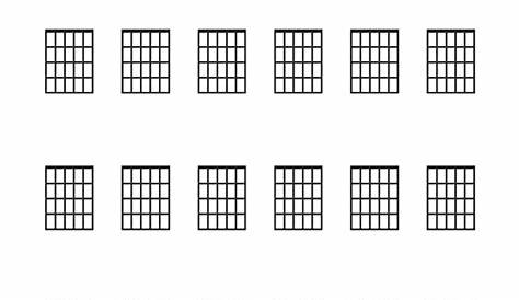 Blank Guitar Chord Sheet – Free Printable Paper