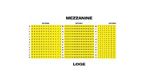 seating chart for ohio theater in columbus