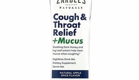Zarbee's, Cough & Throat Relief + Mucus Nighttime Drink Mix, Natural