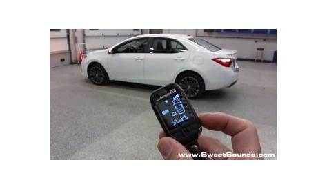 Sweet Sounds Saves Toyota Corolla Remote Starting System Installation
