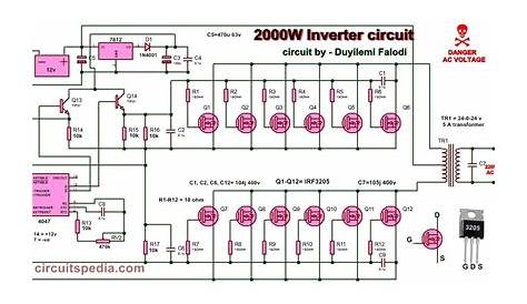 2000w Inverter Circuit Diagram | High Power Inverter Circuit