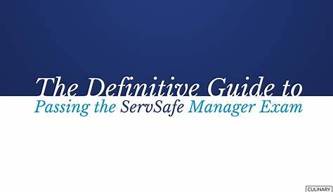 servsafe manager study guide printable