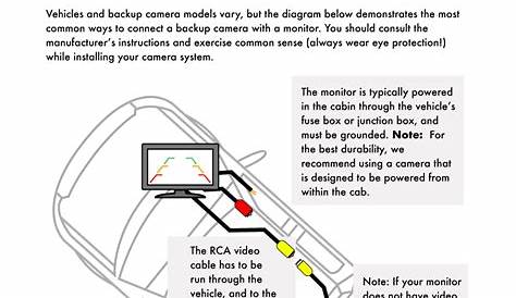 reverse camera backup camera wiring schematic