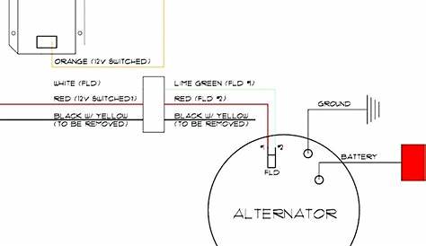 ford 2 wire alternator wiring diagram